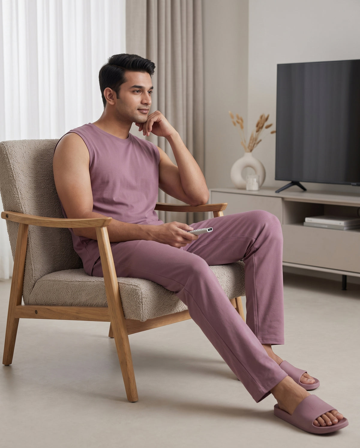 AirKnit Tee + Pant  (Mauve)