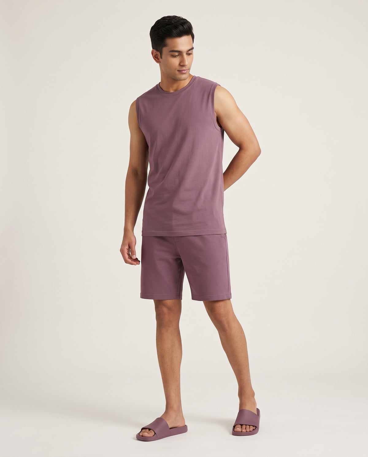 AirKnit Tee + Shorts  (Mauve)