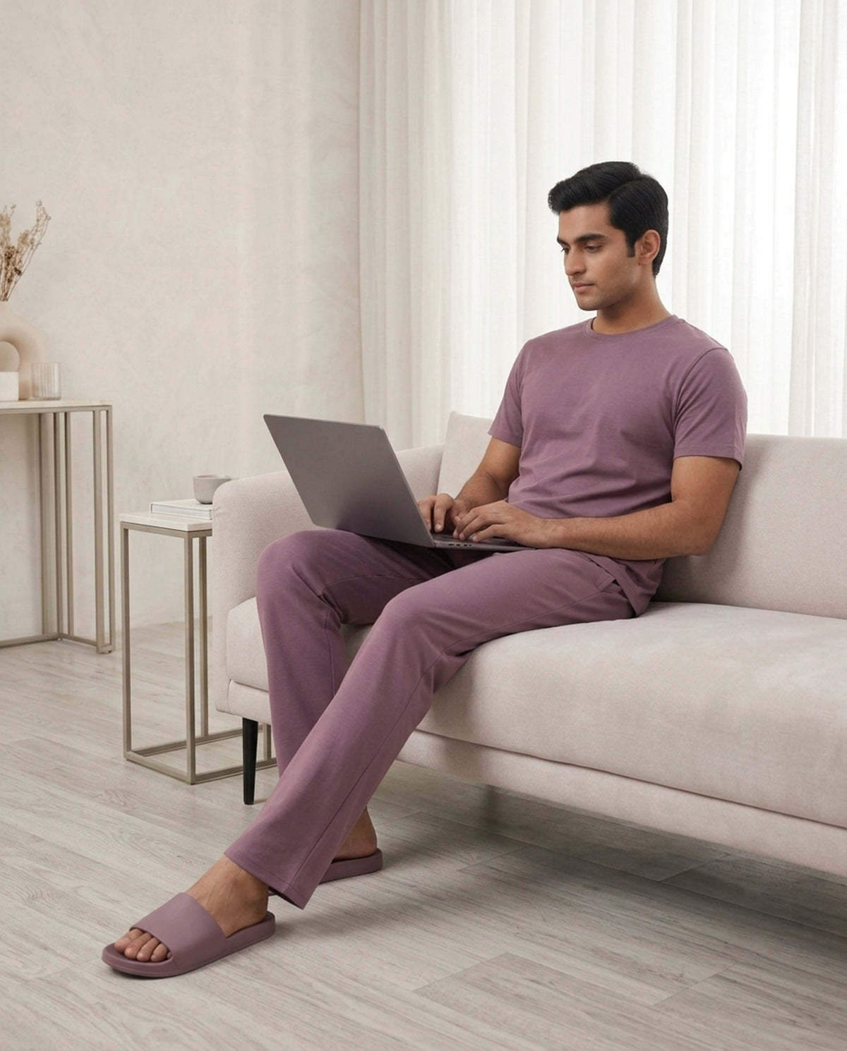 Cosmo T-Shirt + Pant  (Mauve)