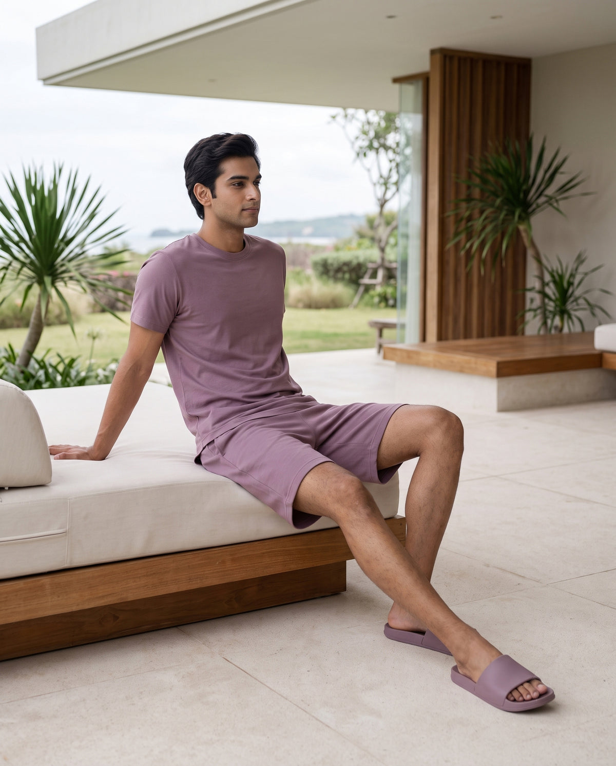 Cosmo T-Shirt + Shorts  (Mauve)