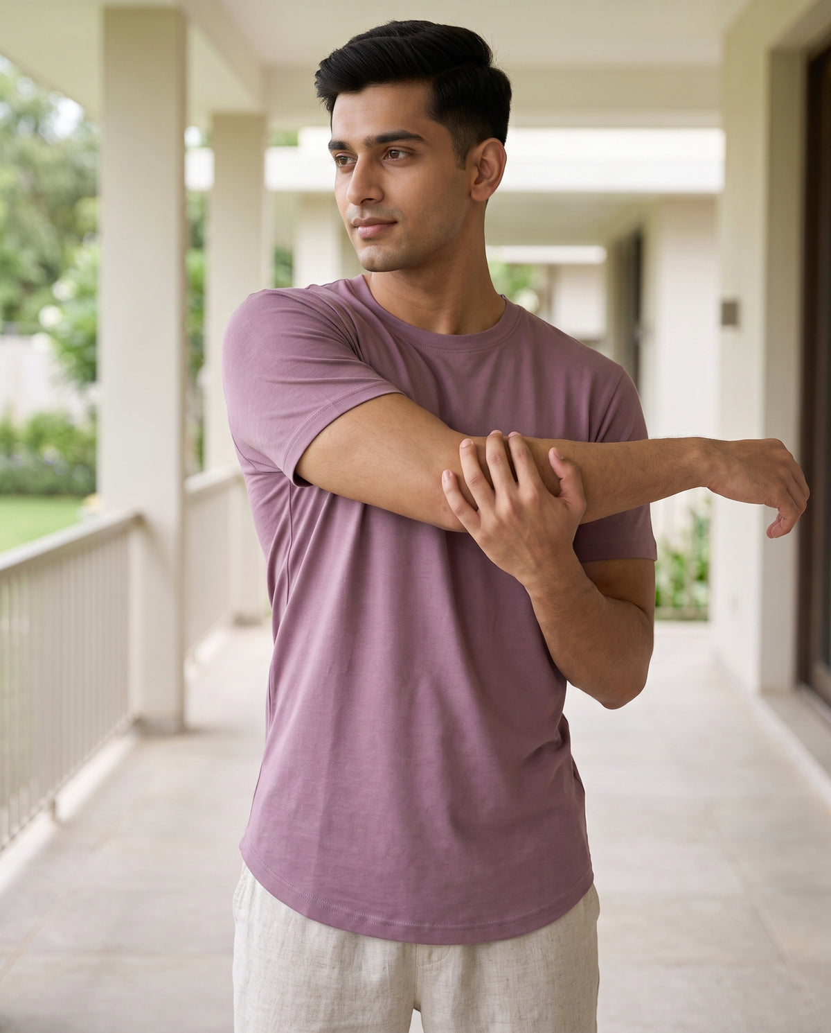 Cosmo Bamboo T-shirt  (Mauve)