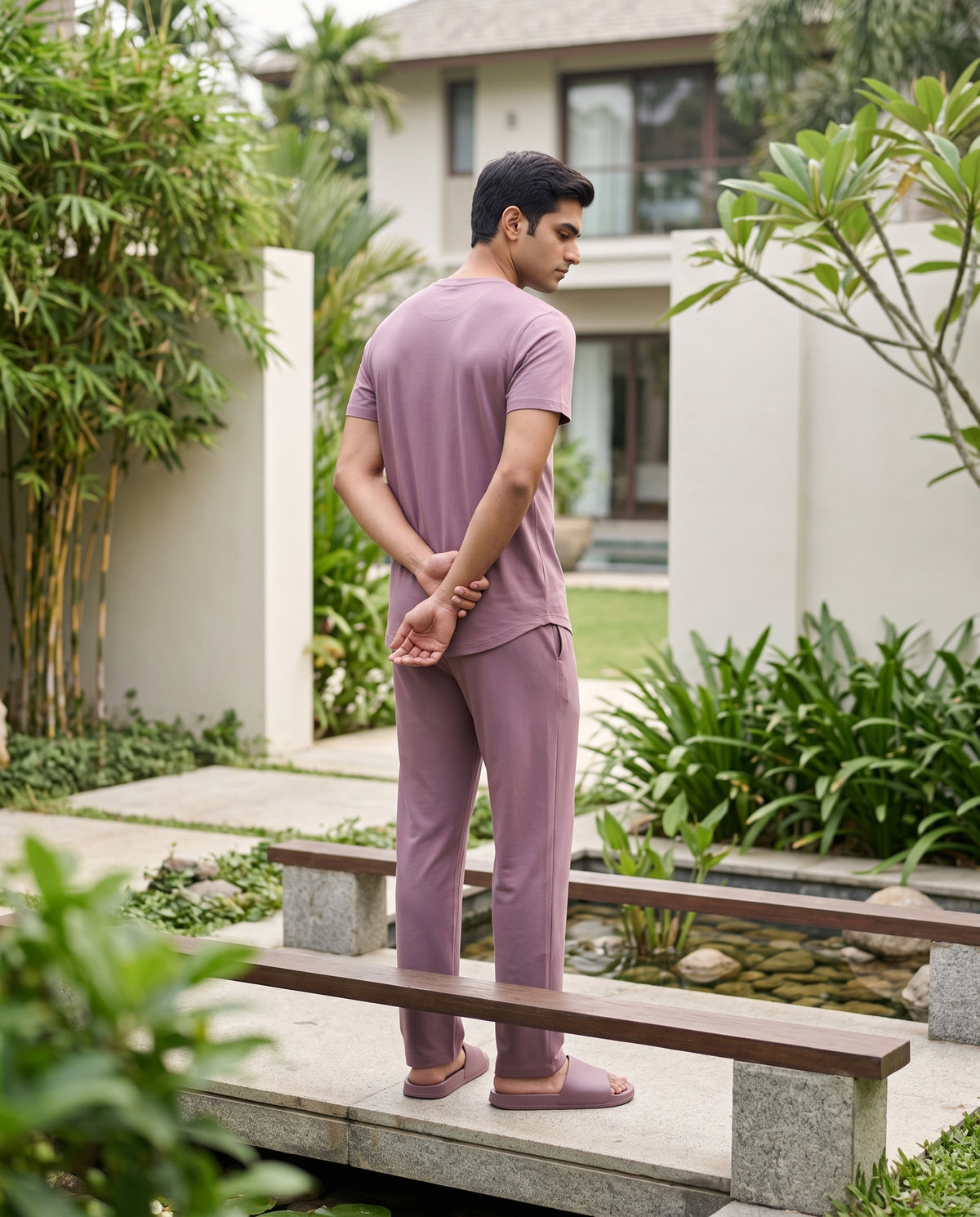 Cosmo T-Shirt + Pant  (Mauve)