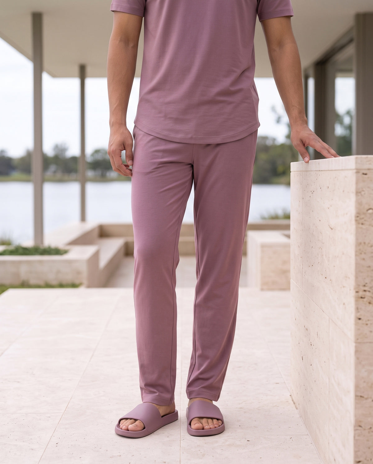 Urbanite Bamboo Pant  (Mauve)