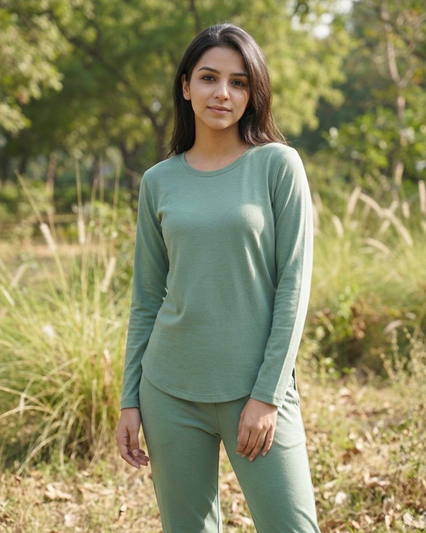Estelle T-Shirt + Pant  (Mint Green)