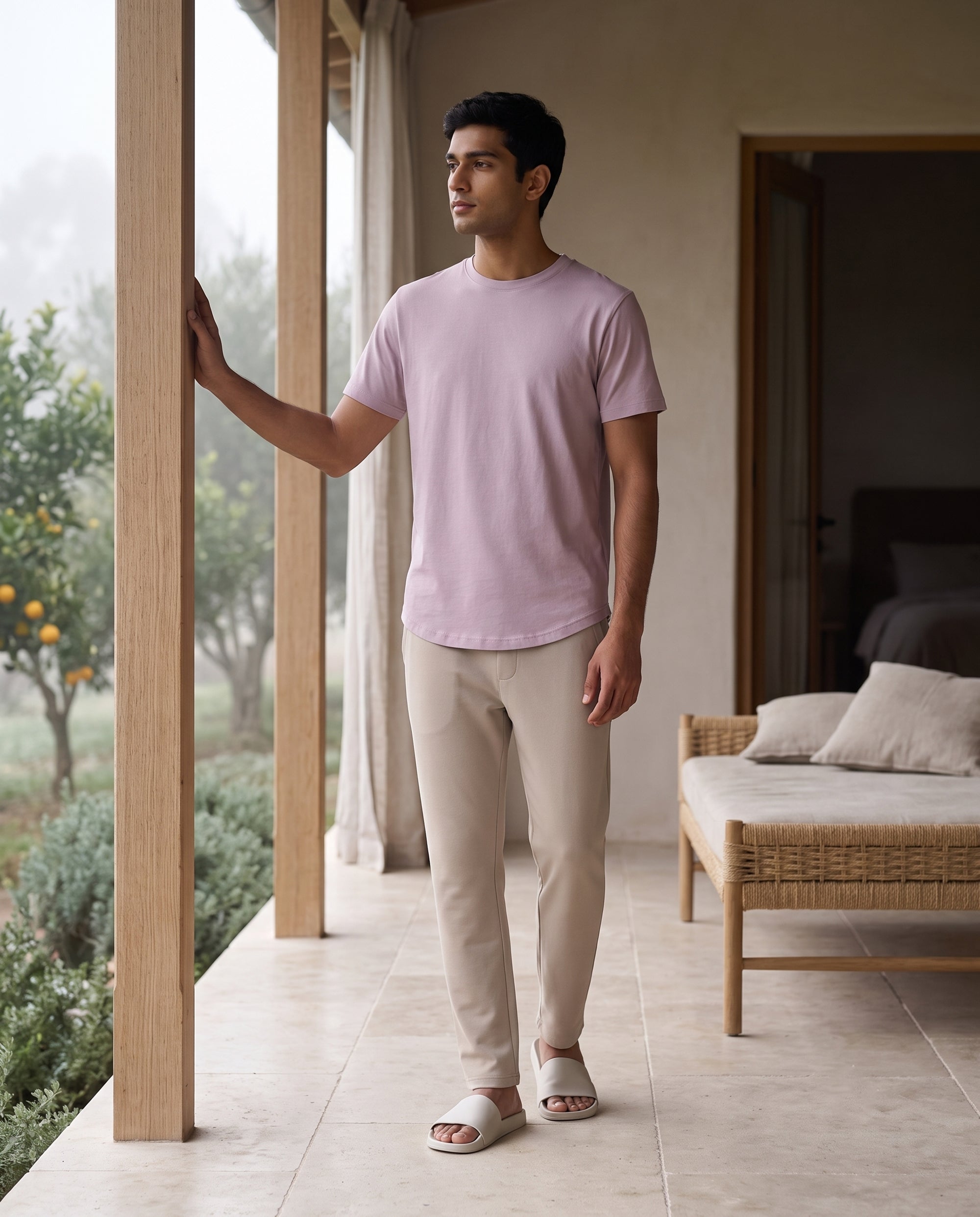 Cosmo T-Shirt + Pant  (Pink + Cream)