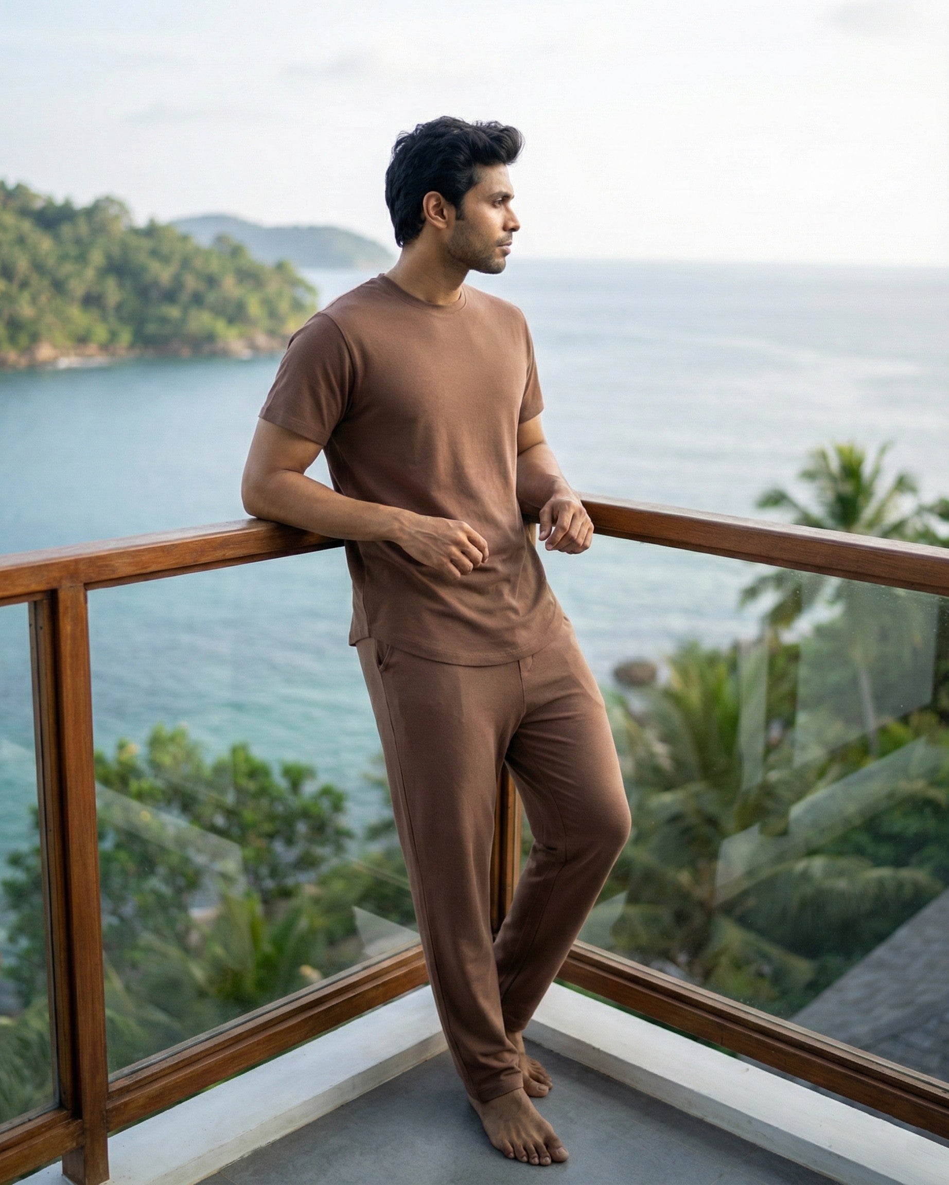 Cosmo T-Shirt + Pant  (Mystic Brown)