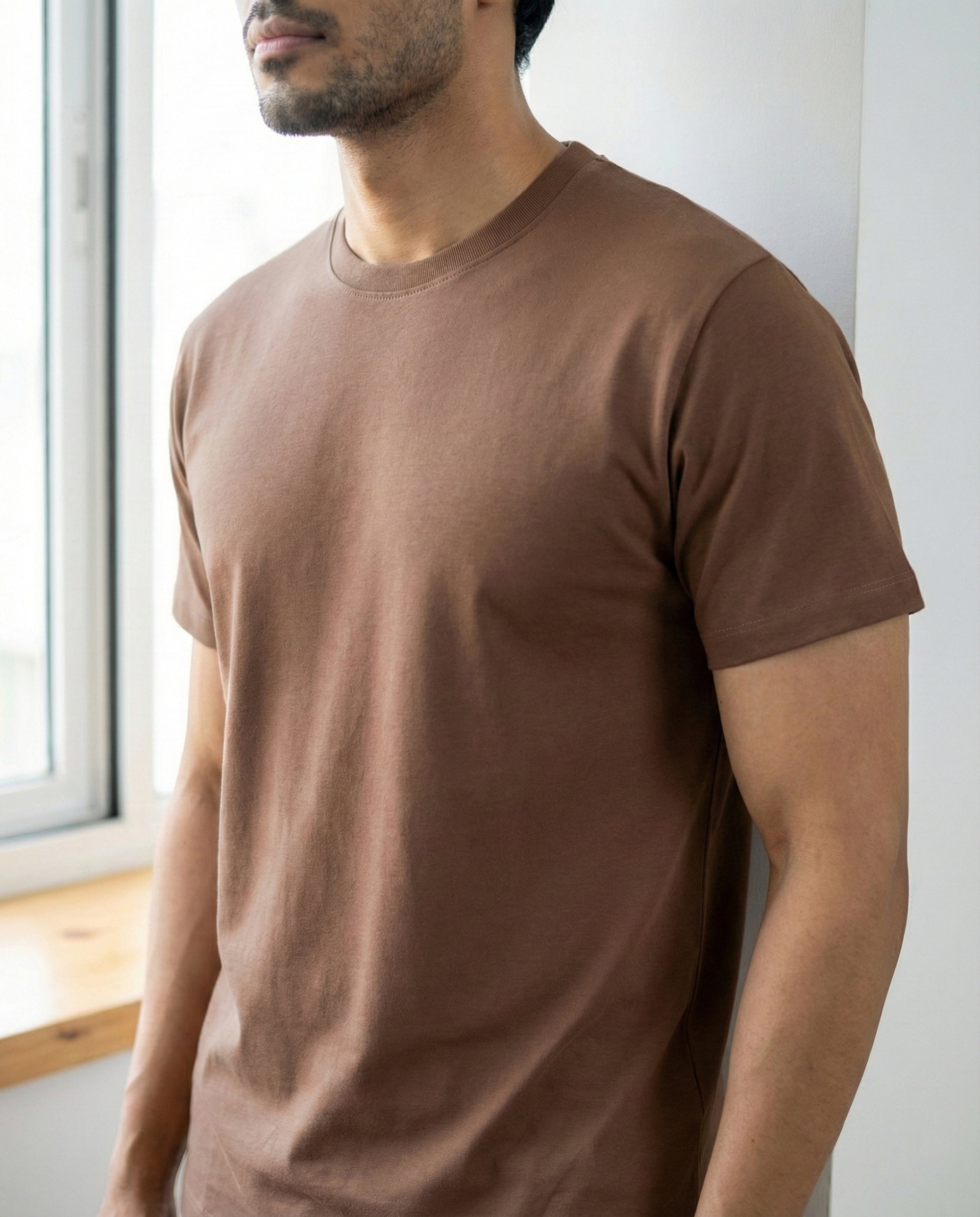 Mystic brown Cosmo bamboo cotton lounge wear with soft breathable fabric and thermoregulating comfort for everyday lounging