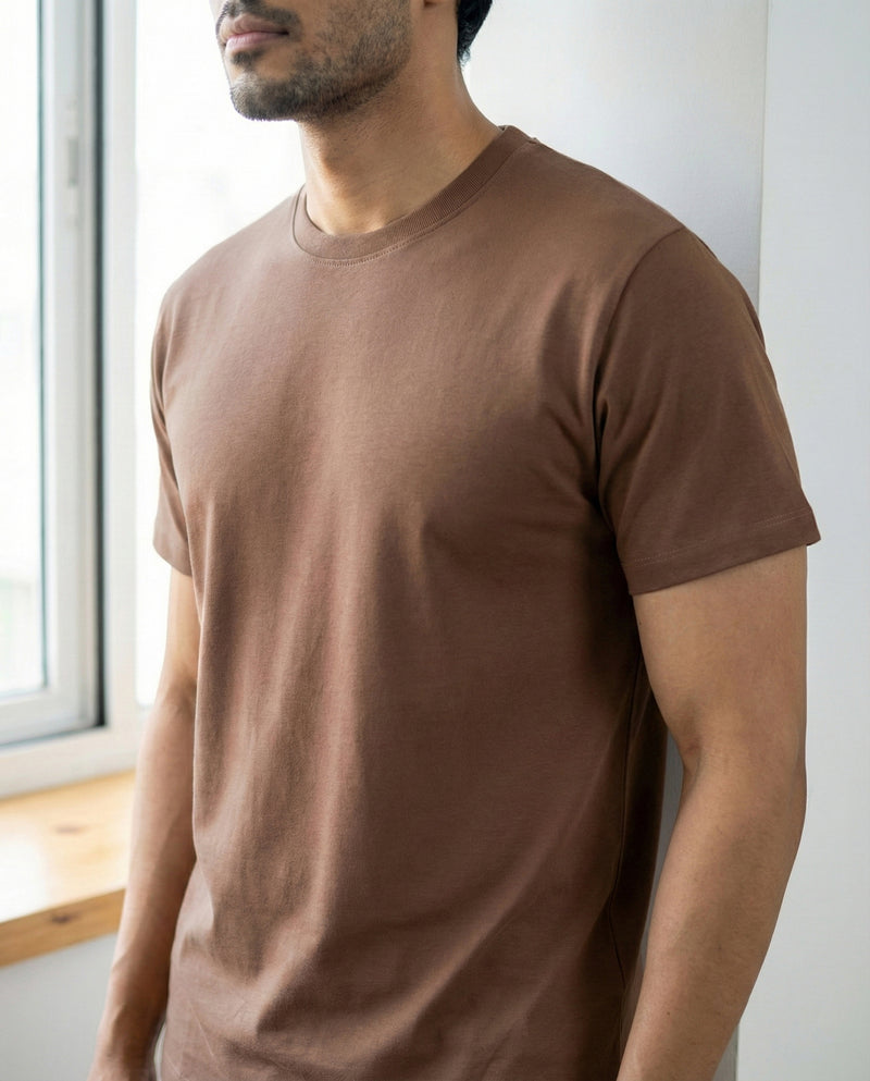 Mystic brown Cosmo bamboo cotton lounge wear with soft breathable fabric and thermoregulating comfort for everyday lounging