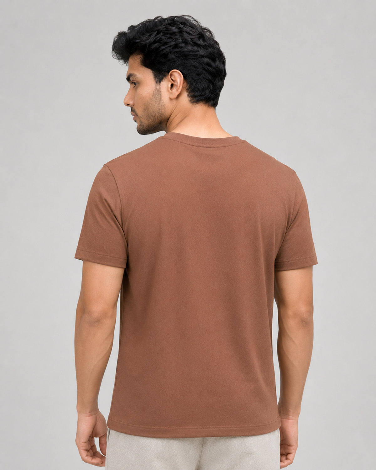 Mystic brown Cosmo bamboo cotton lounge set with breathable softness and thermoregulating comfort for restful everyday lounging