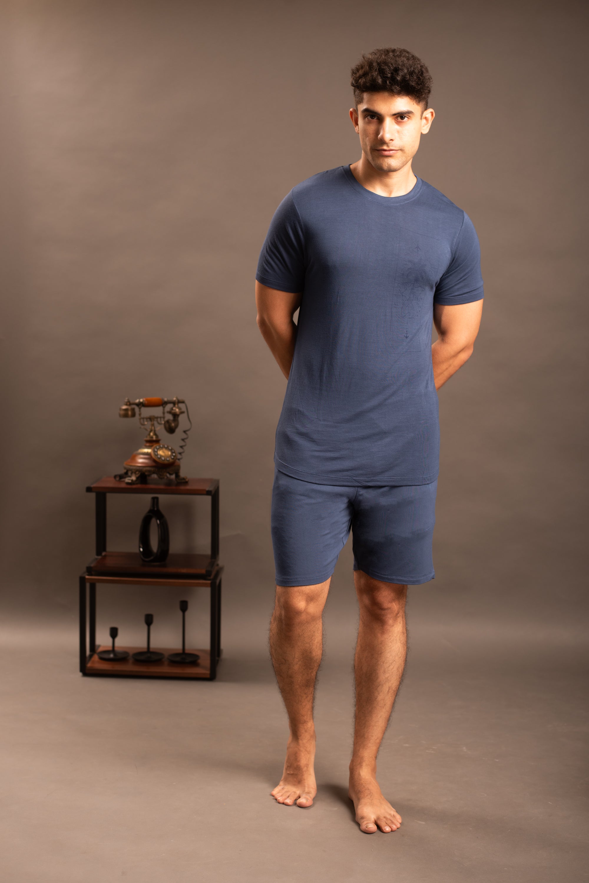 Cosmo Bamboo T-Shirt  (Navy Blue)