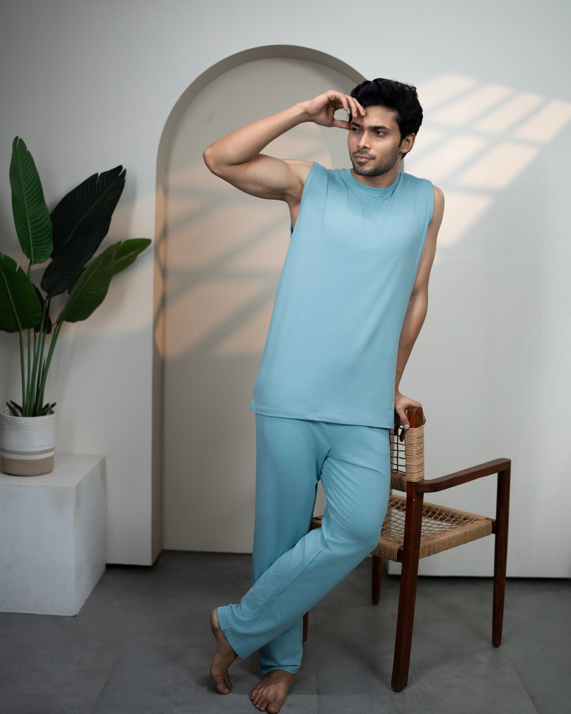 Urbanite Bamboo Pant  (Nile Blue)