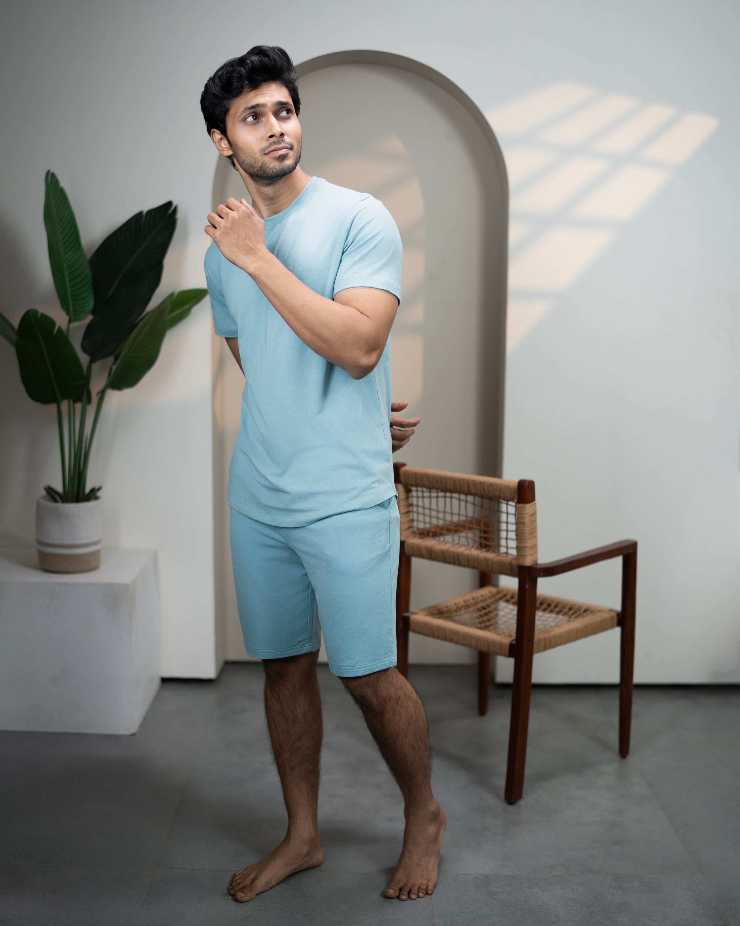 Cosmo T-Shirt + Shorts  (Nile Blue)