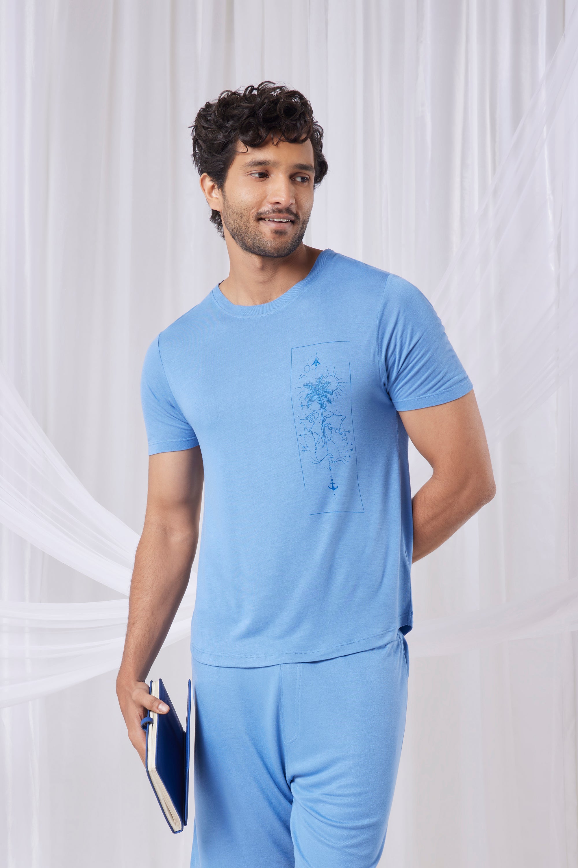 Cosmo T-Shirt + Shorts  (Ocean Blue)