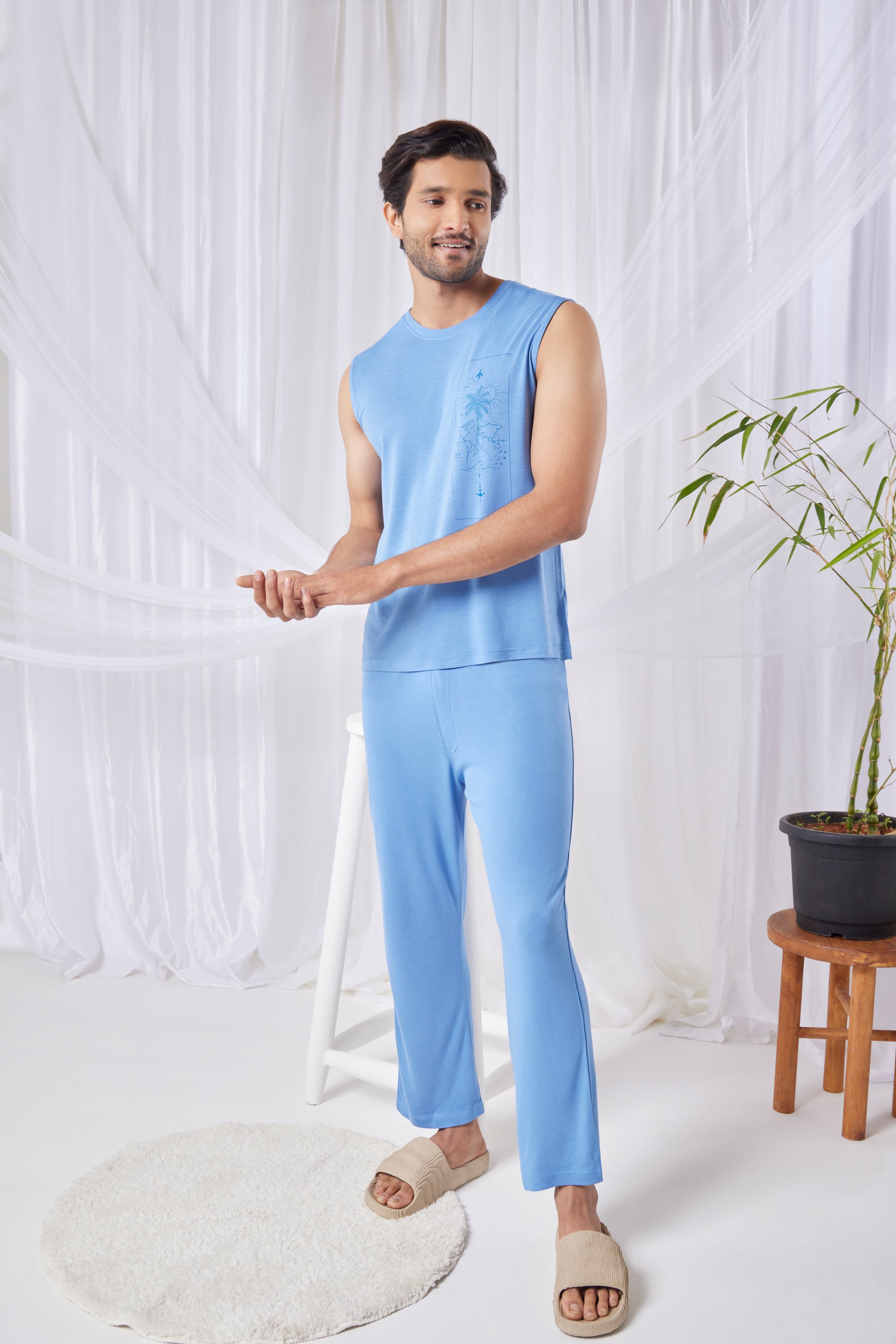 AirKnit Tee + Pant  (Ocean Blue)