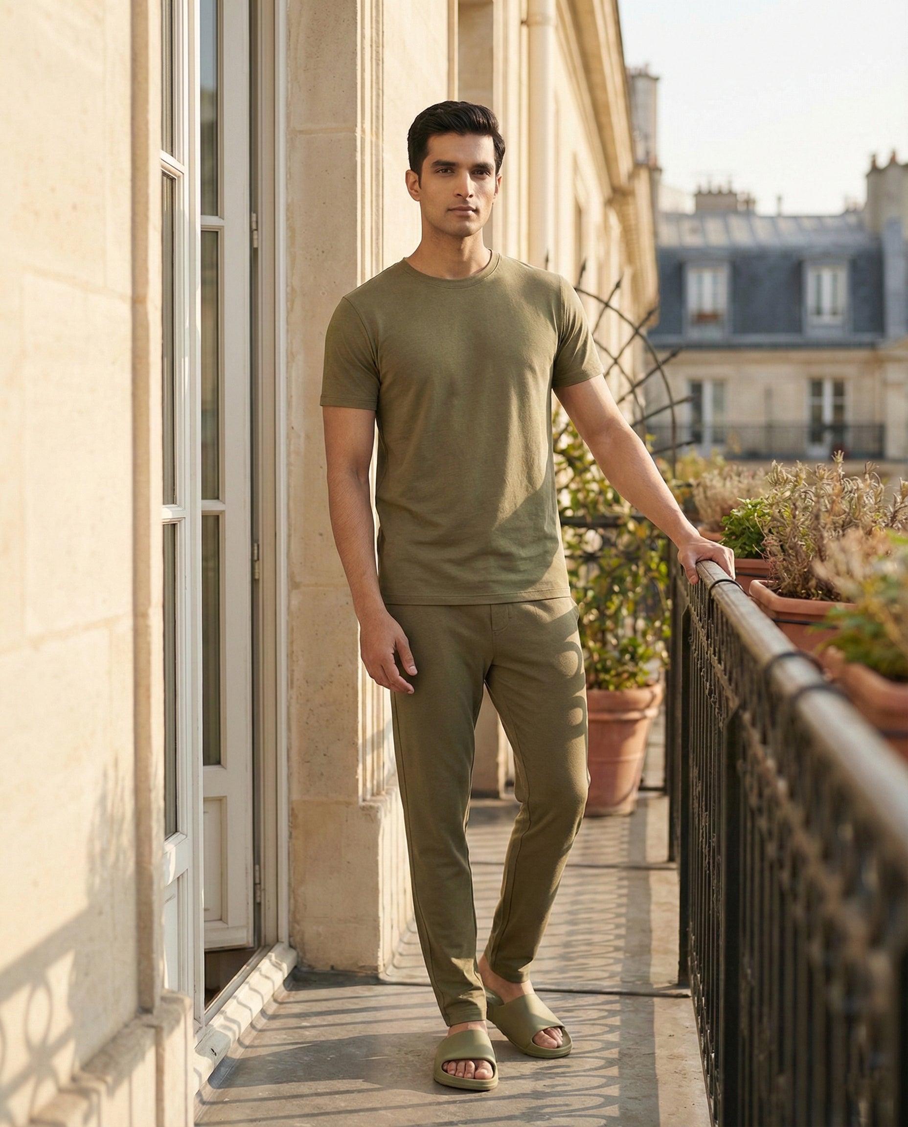 Cosmo Bamboo T-shirt  (Olive Green)