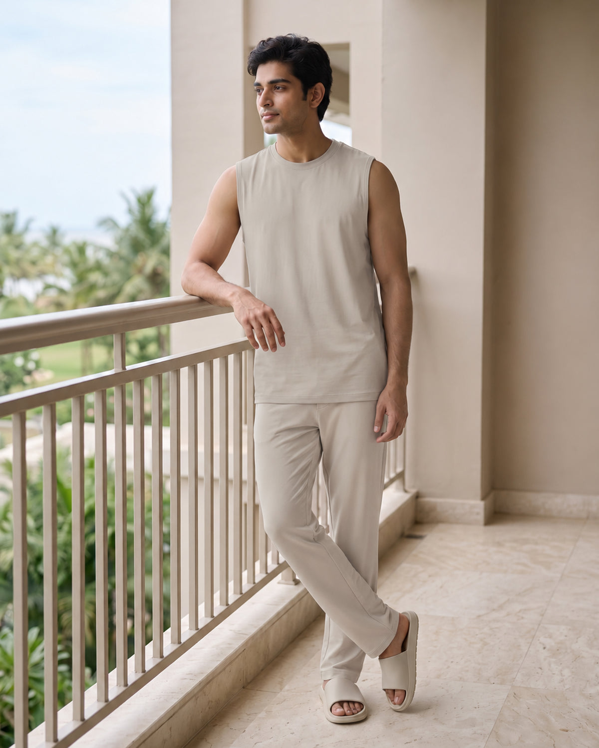 AirKnit Tee + Pant  (Pure Cashmere)
