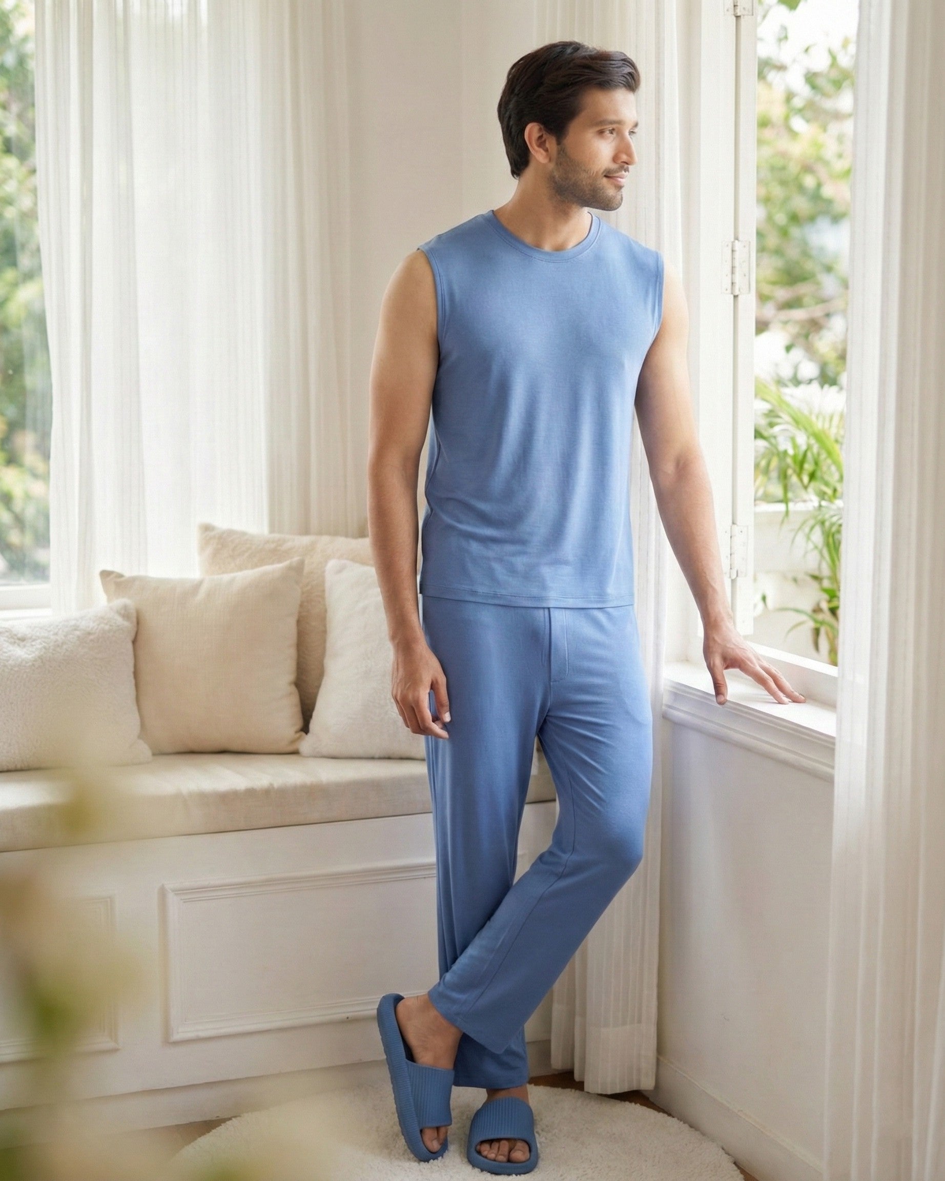 AirKnit Tee + Pant  (Serene Blue)