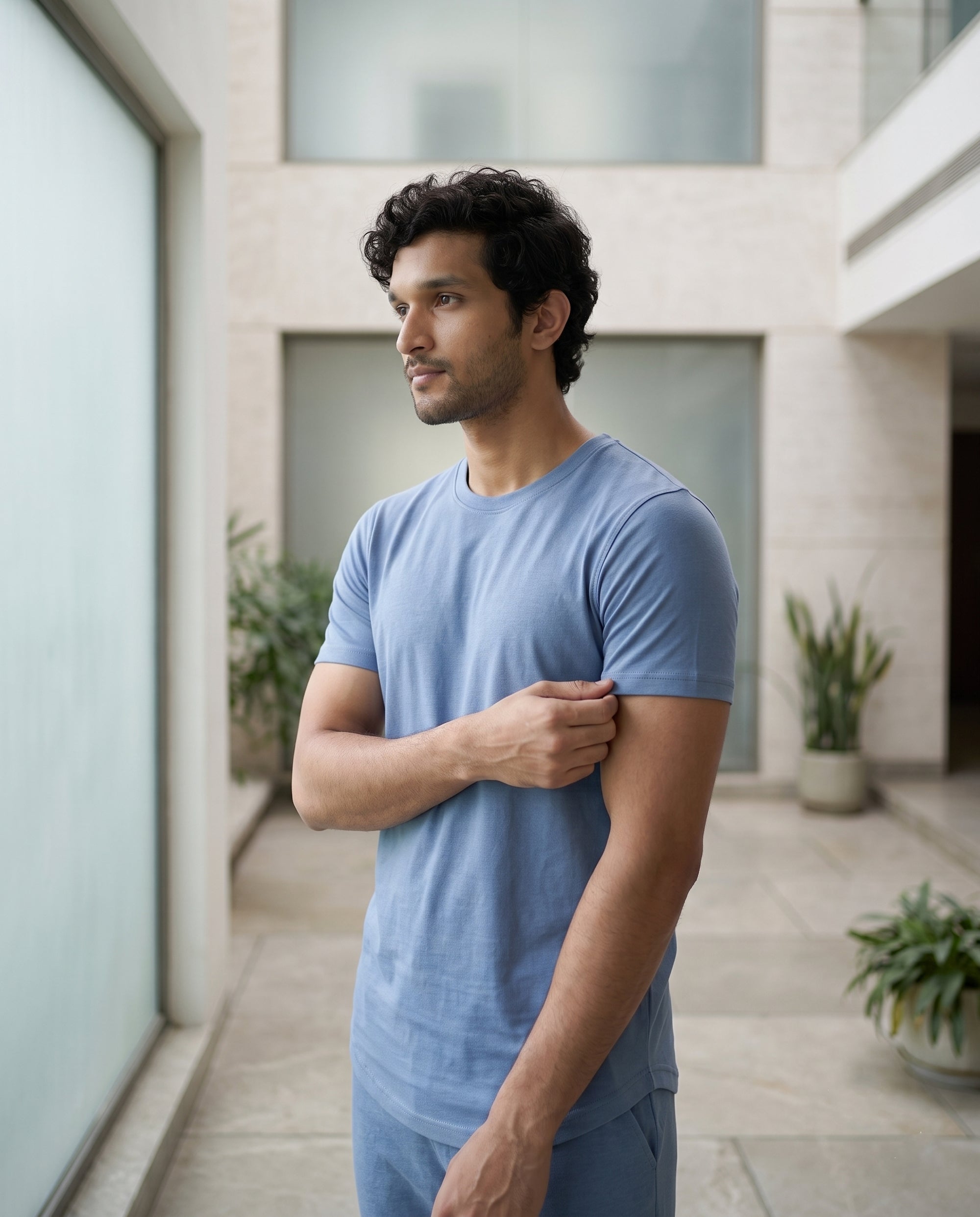 Cosmo Bamboo T-Shirt  (Serene Blue)