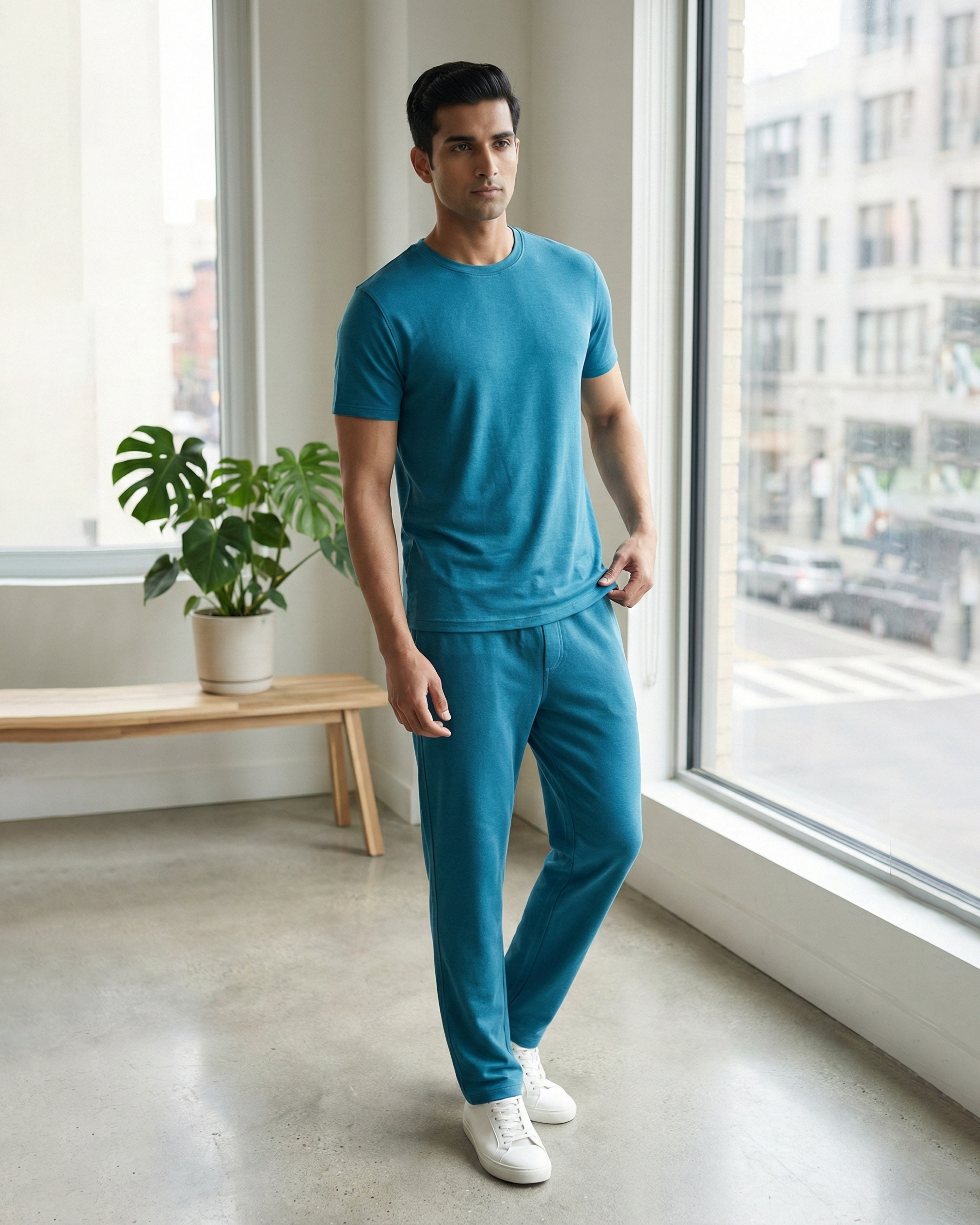 Cosmo T-Shirt + Pant  (Teal Blue)