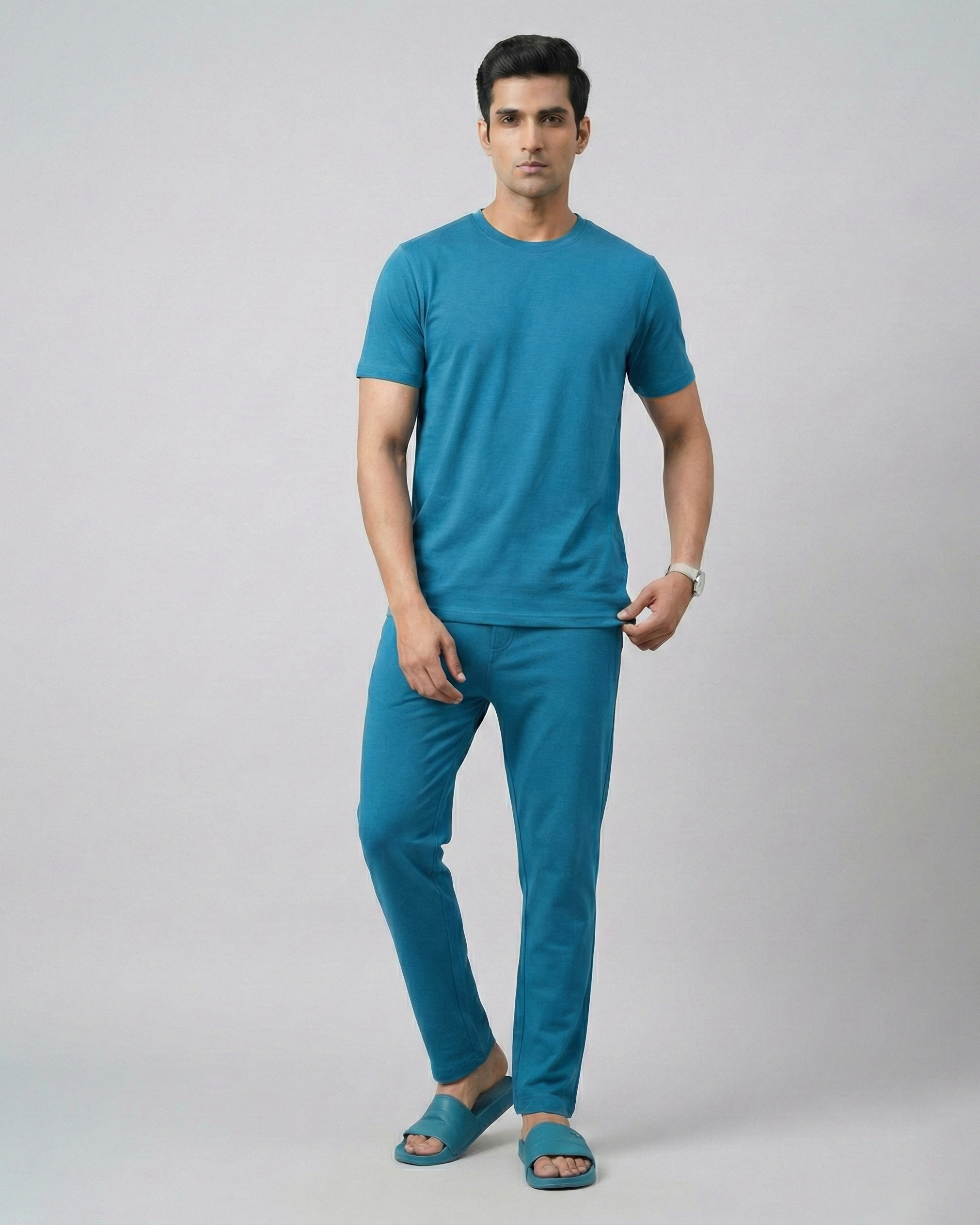 Cosmo T-Shirt + Pant  (Teal Blue)