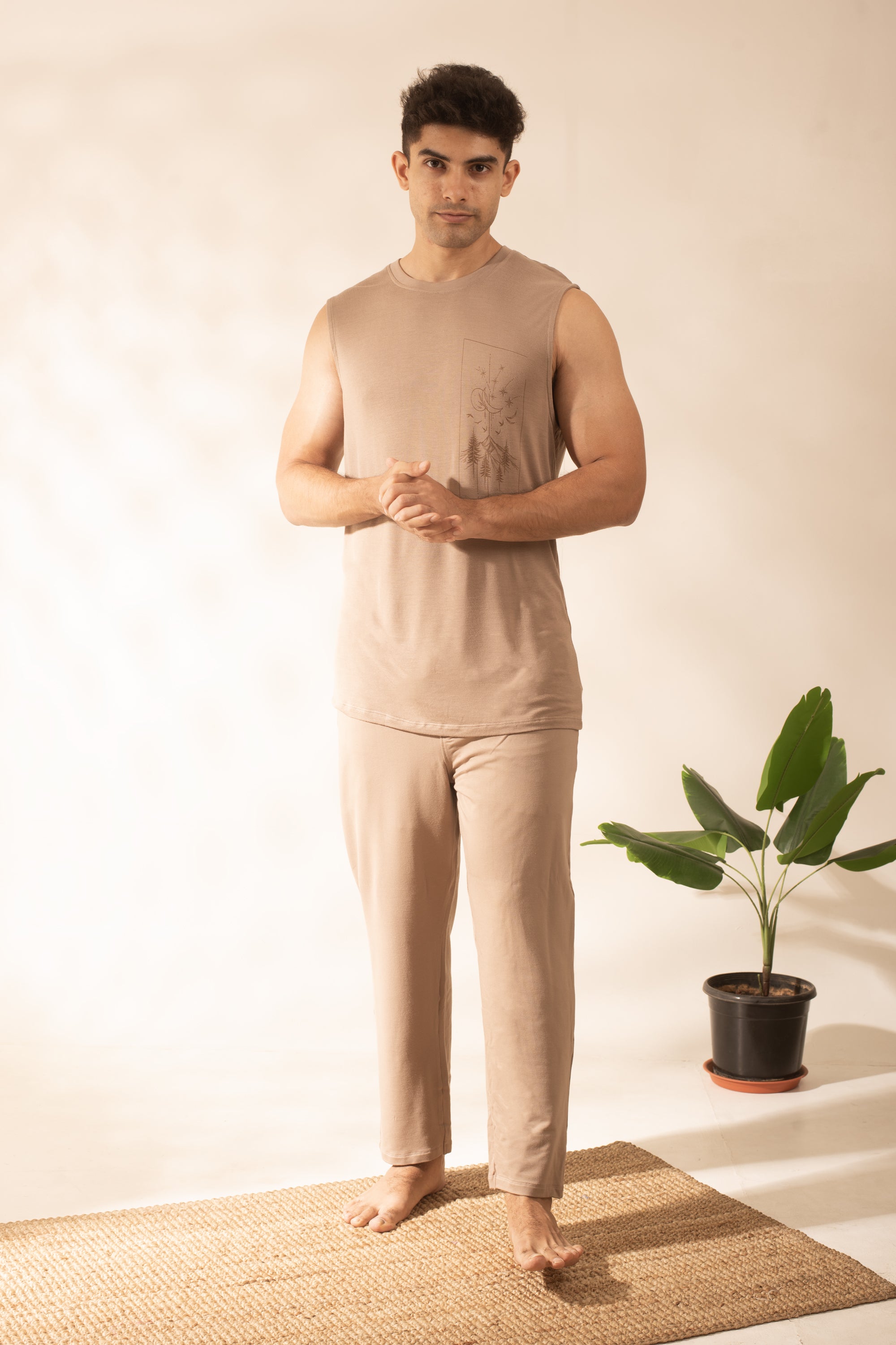 AirKnit Tee + Pant  (Taupe)