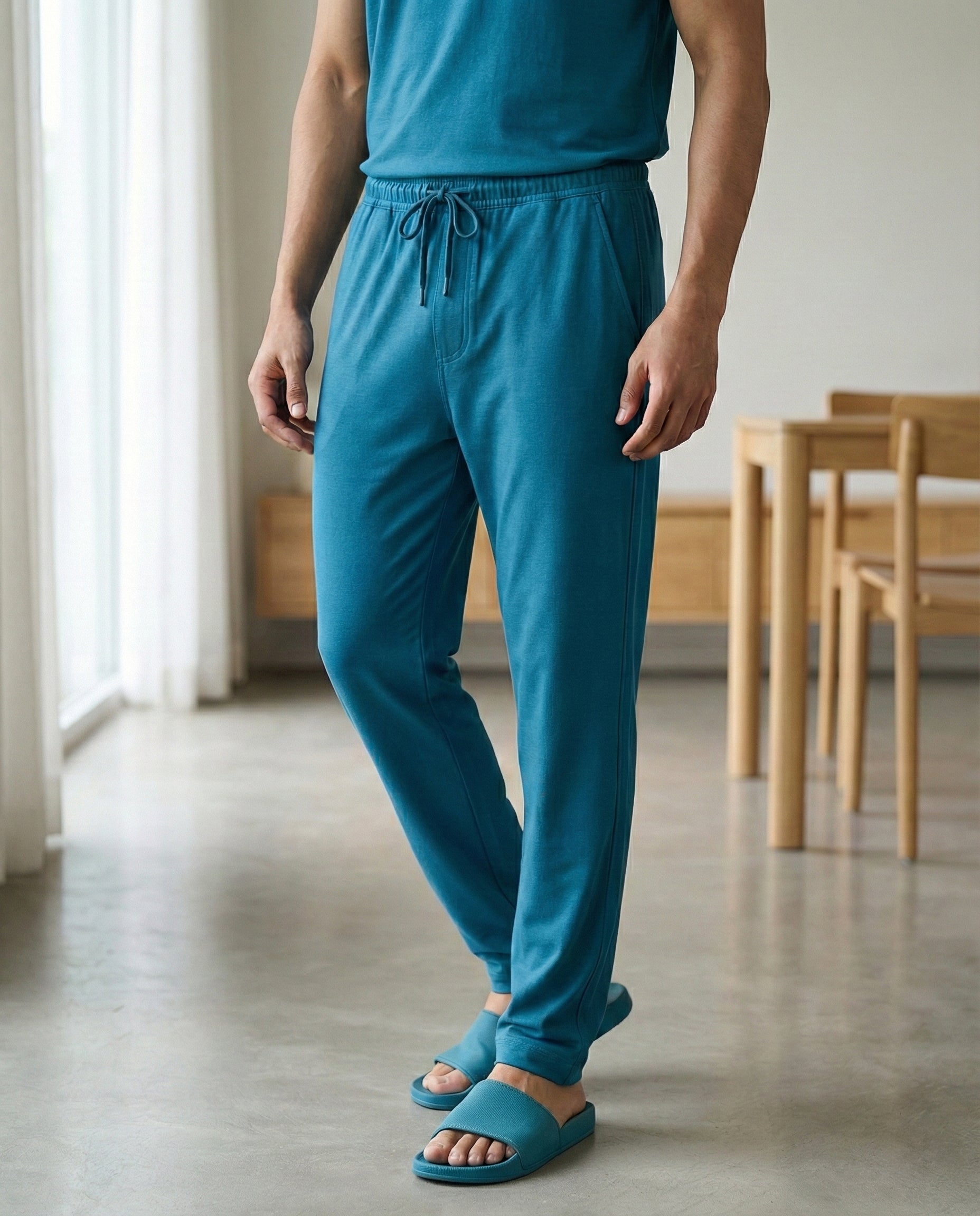 Urbanite Bamboo Pant  (Teal Blue)