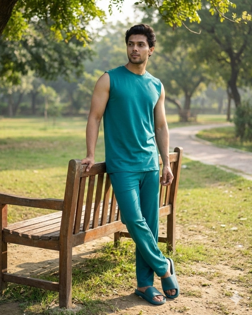 AirKnit Tee + Pant  (Teal Green)