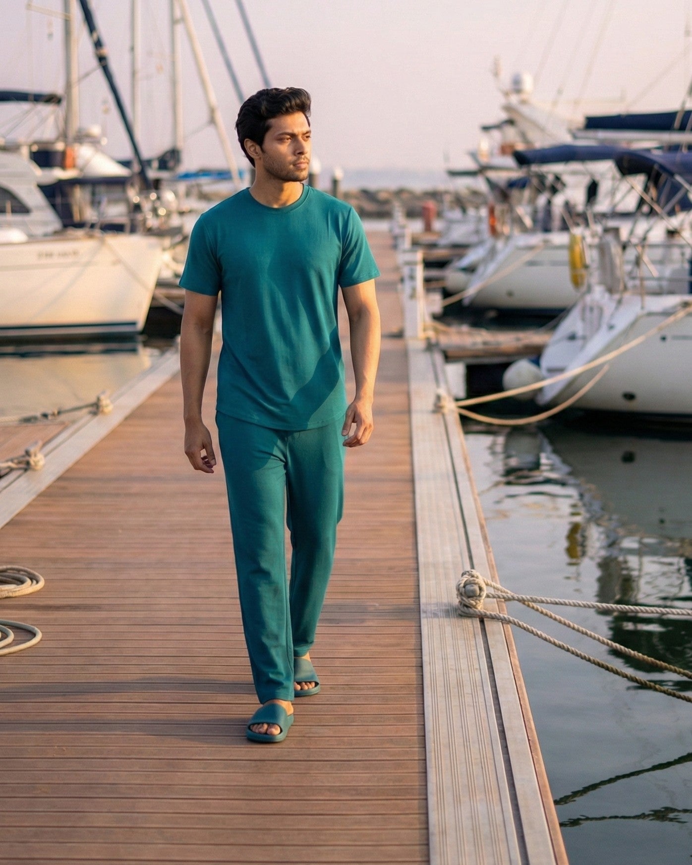 Cosmo T-Shirt + Pant  (Teal Green)