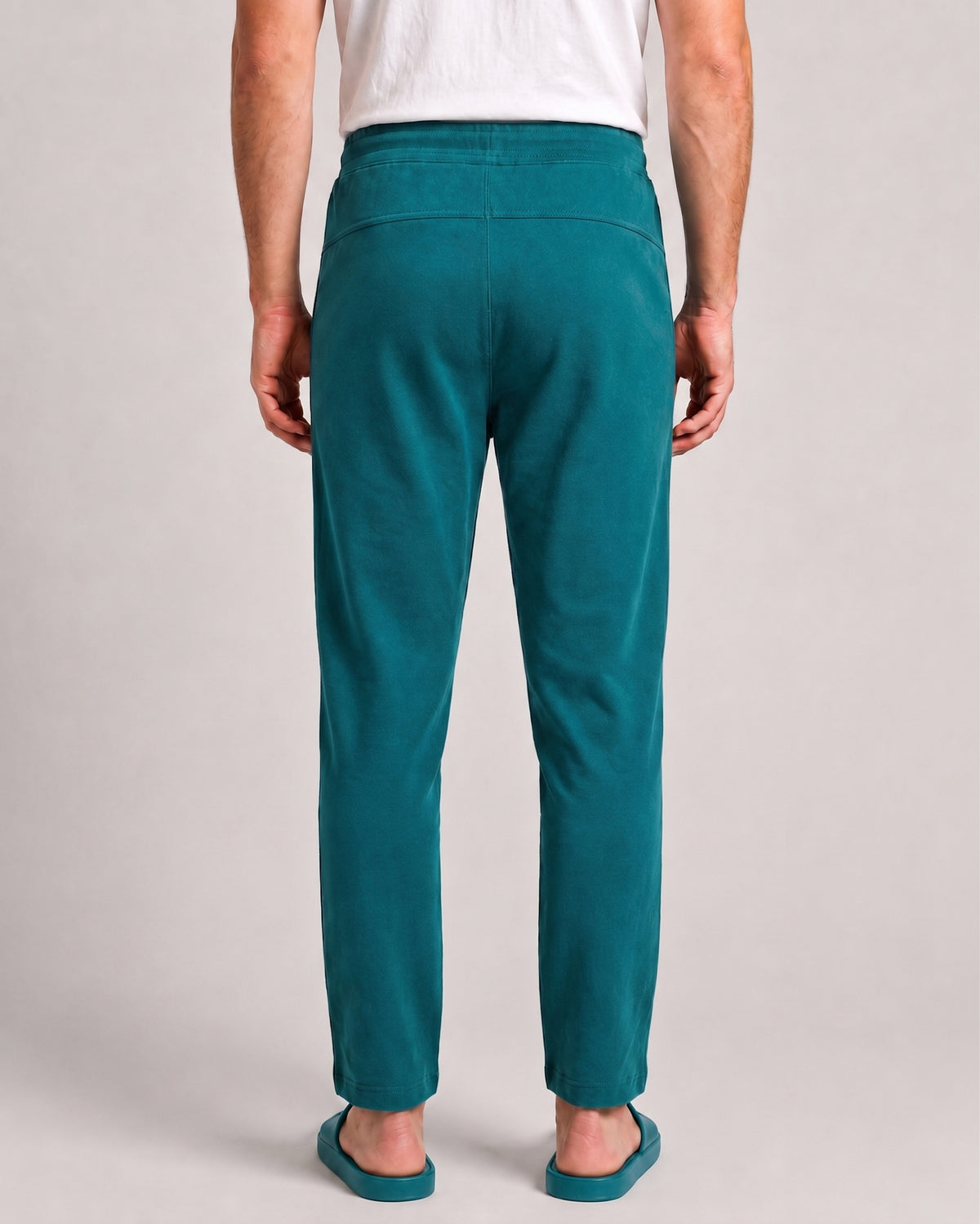 Men's Softsleep Teal Green Urbanite pant, made with smooth bamboo cotton for a relaxed fit and comfortable everyday lounging.