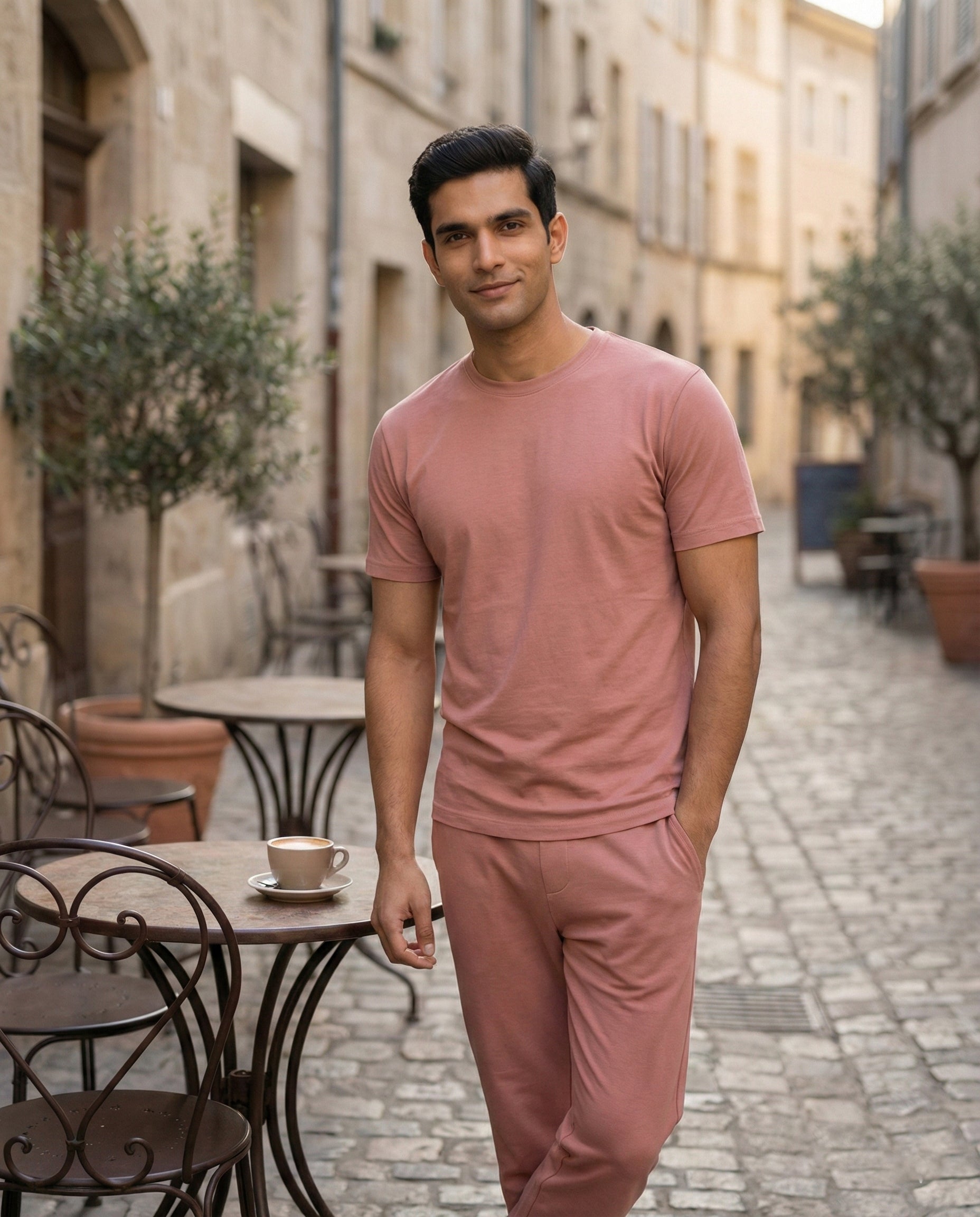 Cosmo T-Shirt + Shorts  (Terracotta)