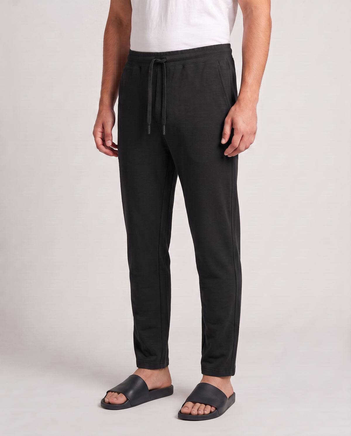 Softsleep men's True Black Urbanite pant, crafted in bamboo cotton for a smooth feel and relaxed comfort throughout the day.
