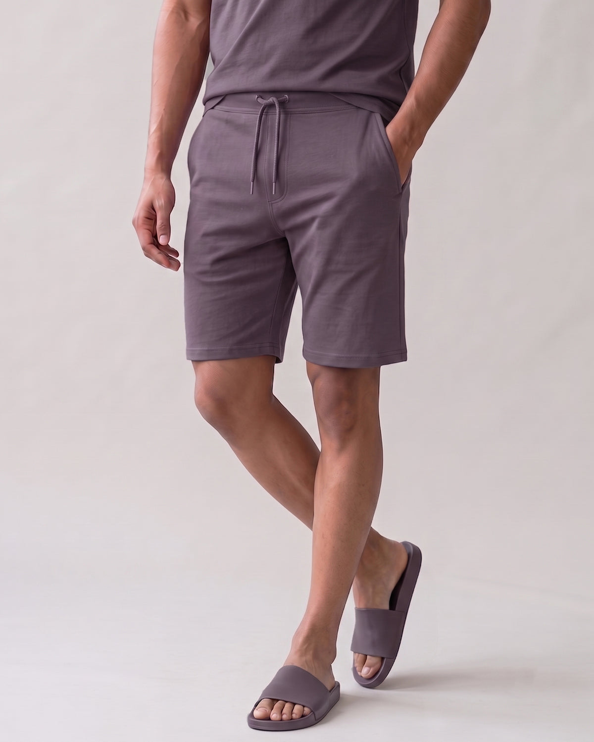 Men's Twilight Hushy lounge shorts by Softsleep, made with soft bamboo cotton for laid-back comfort and effortless everyday movement.