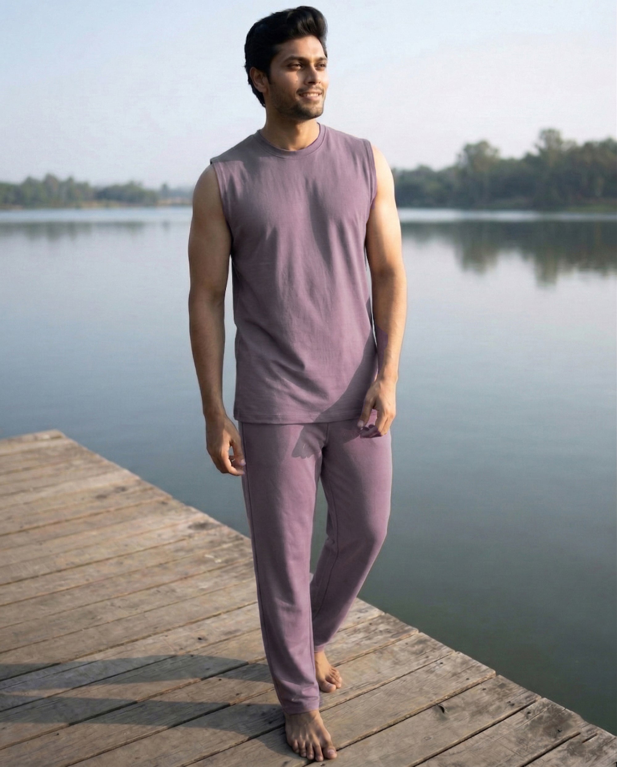 AirKnit Bamboo Tee  (Twilight Sky)