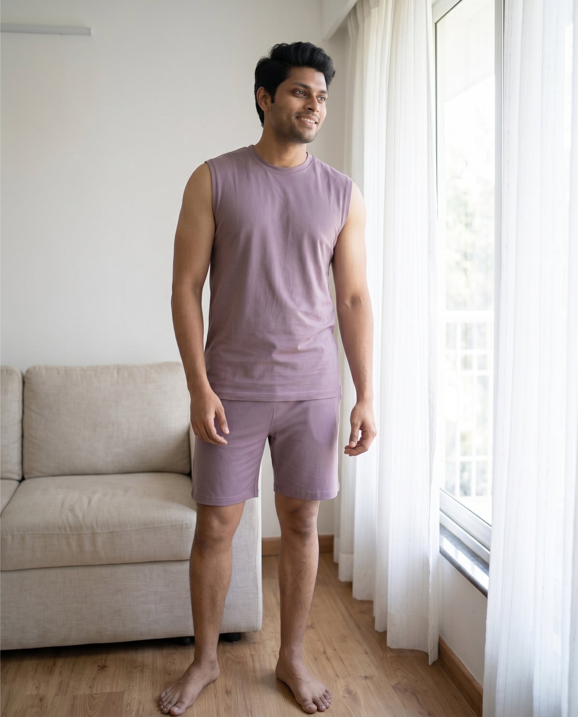 AirKnit Tee + Shorts  (Twilight Sky)