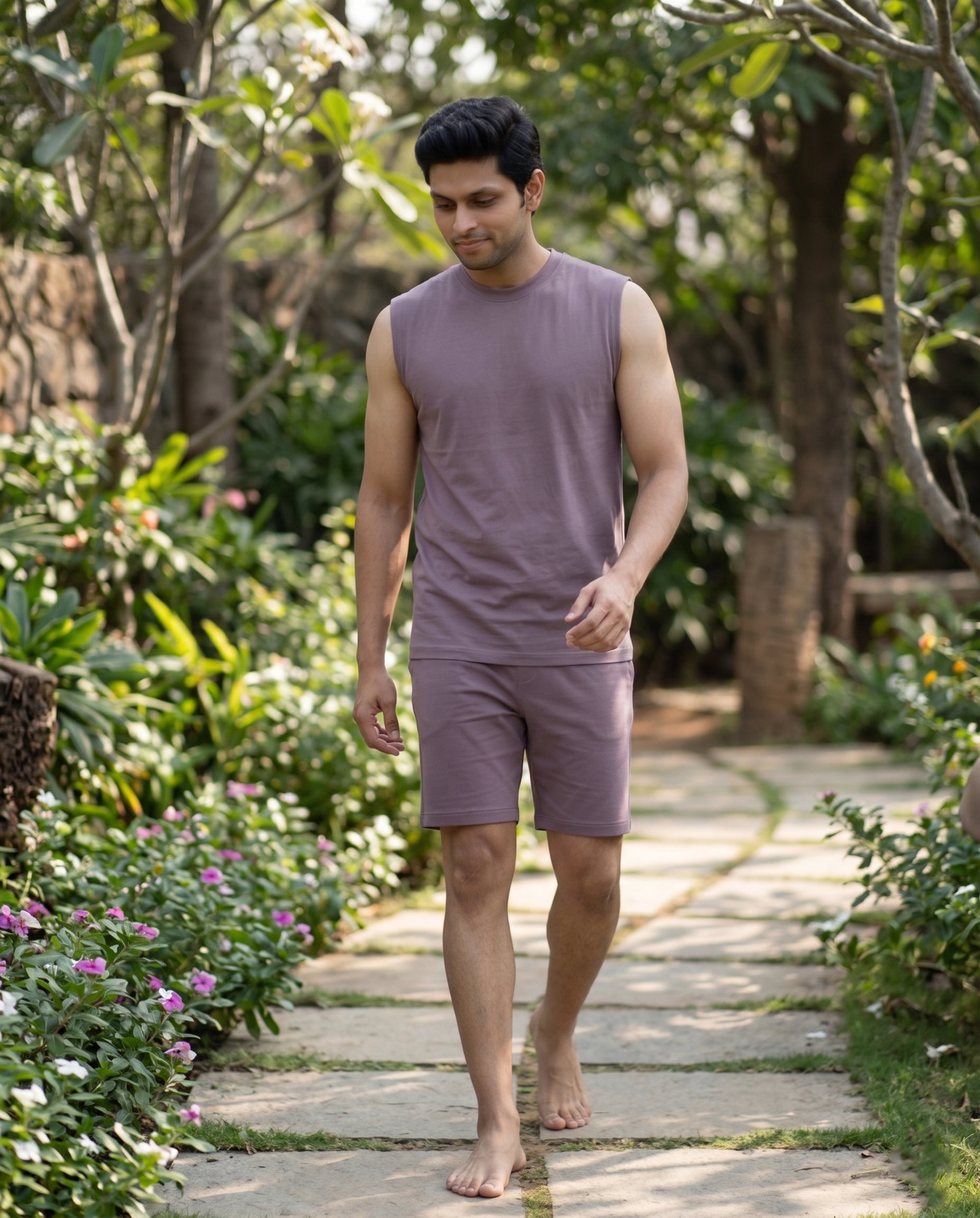 AirKnit Tee + Shorts  (Twilight Sky)