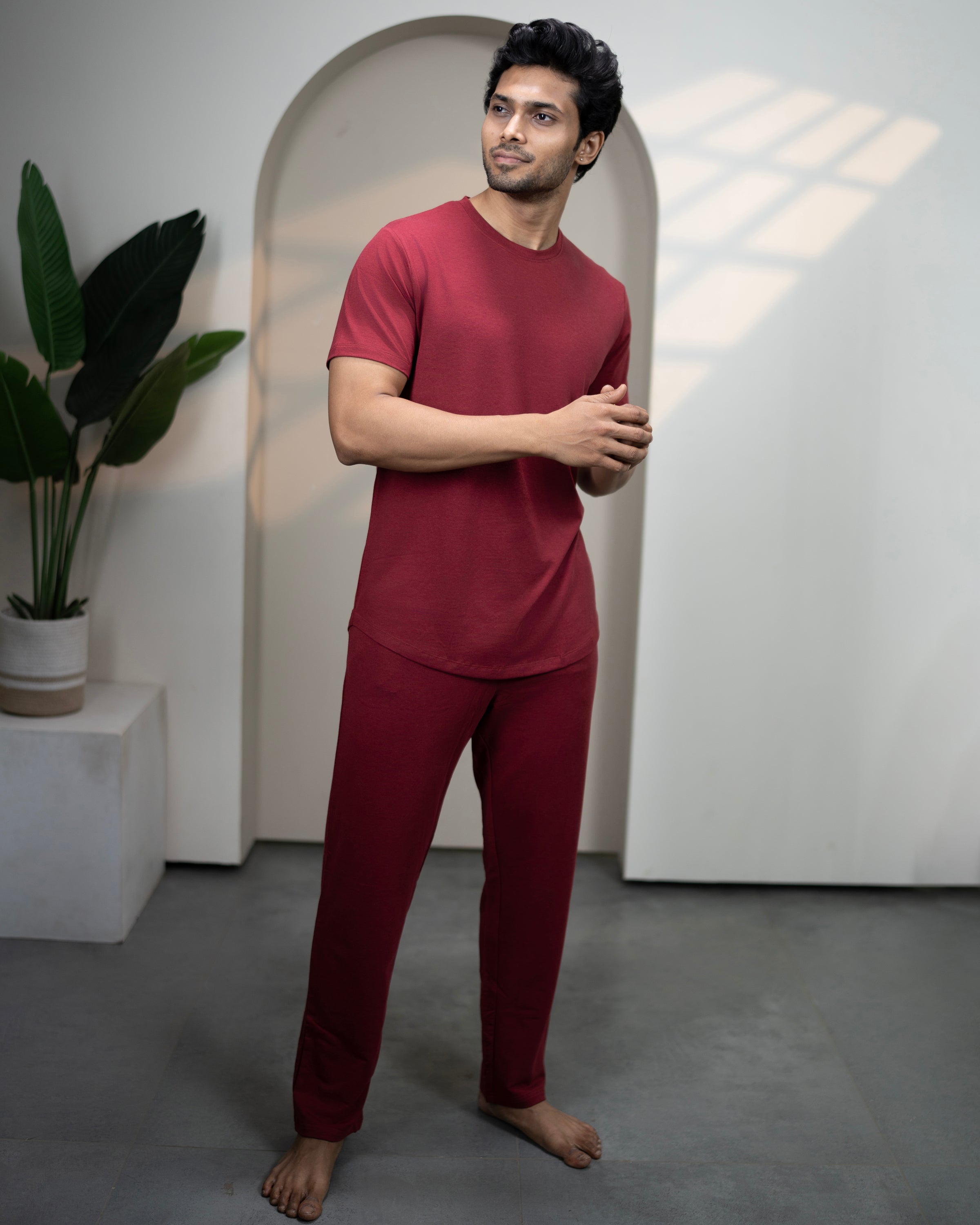 Cosmo T-Shirt + Pant Wine Maroon for women
Soft smooth fabric blend for comfort
Eco conscious casual everyday set
Relaxed casual loungewear outfit
Everyday essential Wine Maroon set
Minimal Wine Maroon T-Shirt + Pant set
Cosmo comfortable fit casual outfit
Breathable soft fabric women’s set
Classic wardrobe essential lounge set
Soft premium casual wear set
Urbanite Bamboo Pant Wine Maroon, minimalist women’s sleepwear
Wine Maroon bamboo pants with soft waistband comfort
Women’s eco bamboo pants in Wine Maro